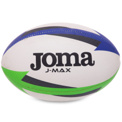 Спортивные активные игры - Мяч для регби Joma J-MAX 400680-217 №4 Белый-желтый-синий (400680-217_Белый-синий-зеленый)