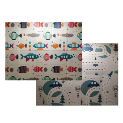 Розвивальні килимки - Дитячий Термокилимок складаний Bambi 33502 195х148 см Рибки (62545)