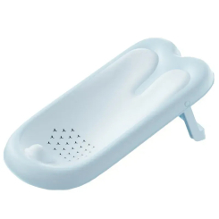 Товари для догляду - Гірка для купання натяжна в ванночку Babyhood Зайчик блакитна (BH-219B) Товари для догляду - Гірка для купання натяжна в ванночку Babyhood Зайчик блакитна (BH-219B)