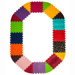 Развивающие коврики - Массажный коврик Ortek Пазлы 12 элементов + 8 треугольников (2000000127347)