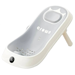 Товари для догляду - ​Гірка для купання Babyhood Корона з термометром сіра (BH-221Tr)