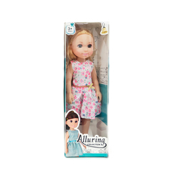 Ляльки - Лялька DIY Toys Блондинка в сукні з яскравими квітами 35 см (CJ-2201537/3)