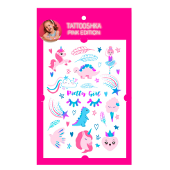 Косметика - Набор тату для тела Tattooshka Unicorn mood голограмма (LB-185) Косметика - Набор тату для тела Tattooshka Unicorn mood голограмма (LB-185)