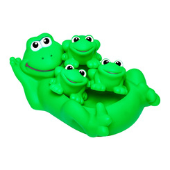 Іграшки для ванни - Набір іграшок  для ванни Bebelino Сім'я жаб (57091)