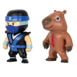 Фігурки персонажів - Набір ігрових фігурок Stumble Guys Ніндзя Кай та Капібара (SG2015-9)