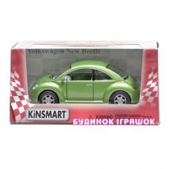 Транспорт і спецтехніка - Іграшка машина металева інерційна Kinsmart Volkswagen New Beetle у кор (KT5028W)