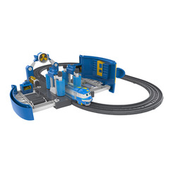 Залізниці та потяги - Ігровий набір Silverlit Robot trains Мийка Кея (80171)