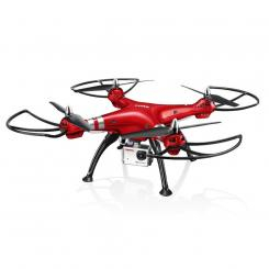 Радіокеровані моделі - Квадрокоптер Syma X8HG HD camera червоний 50 см (X8HG)
