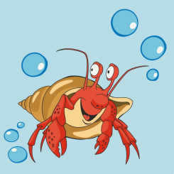 Товары для рисования - Картина по номерам Art Craft Краб в раковине 30 х 30 см (15097-AC)