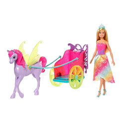 Ляльки - Набір Barbie Dreamtopia Казкова колісниця (GJK53)