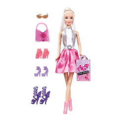 Куклы - Игровой набор Ася Люблю обувь Блондинка 28 см (35133)