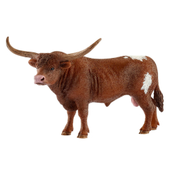 Фигурки животных - Пластиковая фигурка Schleich Техасский бык лонгхорн 13,9 х 8,4 х 8,8 см (13866)