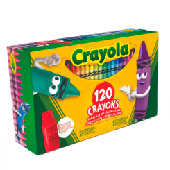 Канцтовари - Набір воскової крейди Crayola зі стругачкою 120 шт (52-6920)