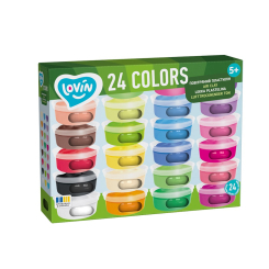 Набори для ліплення - Набір для ліплення Lovin в стаканах 24 кольори (70177) Набори для ліплення - Набір для ліплення Lovin в стаканах 24 кольори (70177)
