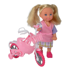 Ляльки - Лялька Steffi & Evi Love Еві на білому велосипеді (5731715-2)