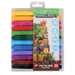 Канцтовары - Фломастеры Yes Minecraft 12 цветов (650590)