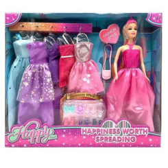 Куклы - Кукла с гардеробом Happy Time 28 см MIC (PX688-1) (223102)