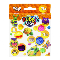 Набори для ліплення - ​Набір пластиліну Bubble Clay Danko toys (BBC-04-01U)