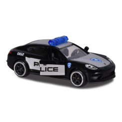 Транспорт и спецтехника - Машинка Majorette Премиум Порше Полиция металлическая с карточкой черная (2053057/2053057-3)