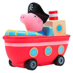 Фигурки персонажей - Машинка Peppa Pig Когда я выросту Джордж в кораблике (96589)