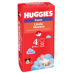 Підгузки - Підгузки-трусики Huggies Little Movers для хлопчиків 4 M-Pack 9-14 кг 52 x 2 шт (5029054568088)