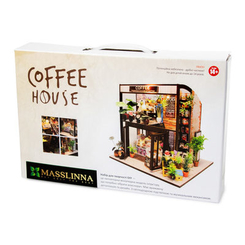 Наборы для моделирования - Интерьерный 3D конструктор Masslinna DIY Coffe house (4820176254122)