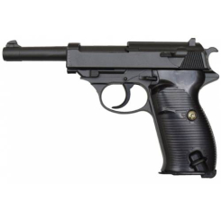 Стрелковое оружие - Игрушечный пистолет на пульках "Вальтер P38" Galaxy G21 Металл черный (32227)