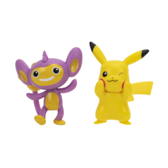 Фигурки персонажей - Набор фигурок Pokemon W11 Пикачу и Эйпом (PKW2635)