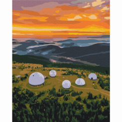 Товари для малювання - Картина за номерами Brushme РЛС Памір на світанку (BS53790)