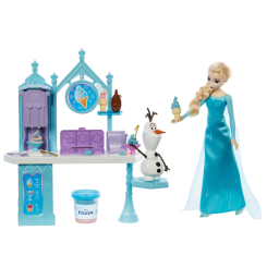 Куклы - Игровой набор Disney Эльза и Олаф Магазин мороженого (HMJ48)