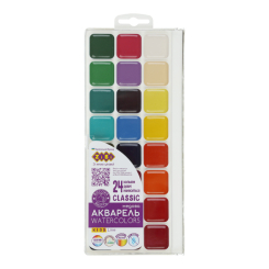 Краски акварельные медовые ZiBi Kids line Classic 24 цвета (ZB.6587)