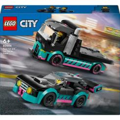 Конструктори LEGO - Конструктор LEGO City Автомобіль для перегонів й автовоз (60406)