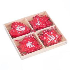 Аксессуары для праздников - Набор игрушек Elisey Новогодняя сказка 5 см Красный с белым (0446j) (MR61994)