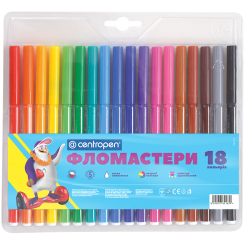 Канцтовары - Набор фломастеров Centropen 18 цветов (7790/18) (7790/18 ТП)