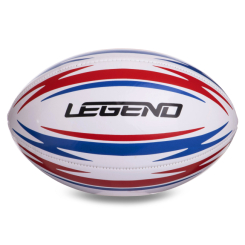 Спортивні активні ігри - М'яч для регбі LEGEND FB-3290 №3 Білий-Червоний-Синій (R-3290)