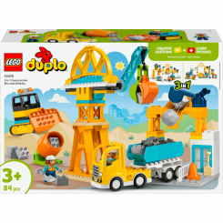 Конструкторы LEGO - Конструктор DUPLO Town Строительная площадка и техника 3 в 1 (10476)