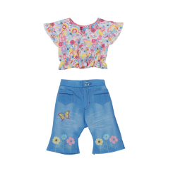 Одежда и аксессуары - Одежда для куклы Baby Born Цветочный джинс (832677)