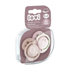 Пустушки та ніблери - Пустушка Lovi силіконова динамічна Baby Shower Girl (22/900girl)