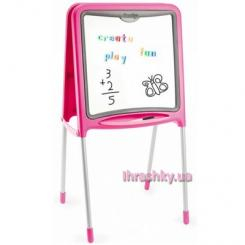 Детская мебель - Двусторонний мольберт Pink с аксессуарами Smoby (28109) (028109)