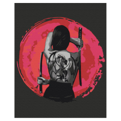 Товари для малювання - Картина за номерами Brushme Сучасна гейша (BS51505) Товари для малювання - Картина за номерами Brushme Сучасна гейша (BS51505)