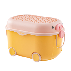 Боксы для игрушек - Ящик для игрушек Poppet Свинка Йеллоу на колесах (2044008)