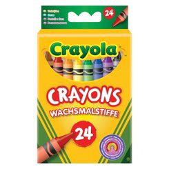 Канцтовары - Набор восковых мелков Crayola 24 шт (0024)