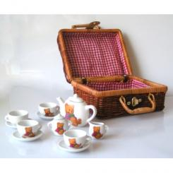 Детские кухни и бытовая техника - Чайный набор в плетеной корзине (CH9713M)