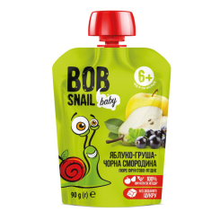 Сладости - Пюре Bob Snail Яблоко-Груша-Черная смородина (4820219343820)