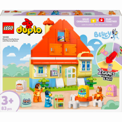 Конструктори LEGO - Конструктор LEGO DUPLO Bluey Родинний дім Блуї із грою на запамʼятовування (10459)