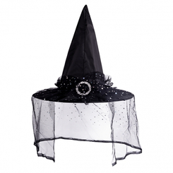 Костюмы и маски - Карнавальный колпак Yes! Fun Хэллоуин вуаль (974362)