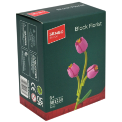 Конструкторы с уникальными деталями - Конструктор Sembo Block Florist Тюльпан 70 деталей (601283)