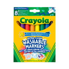 Канцтовари - Набір фломастерів Crayola Широка лінія ultra-clean washable 8 шт (58-8328G)