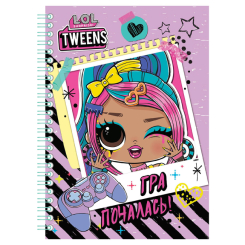 Товари для малювання - ​Скетчбук Перо LOL Surprise! Tweens А5 фіолетовий (124659)