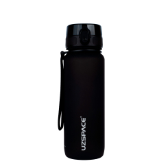 Бутылки для воды - Бутылка для воды Uzspace Frosted черная 800 мл (6955482378816)